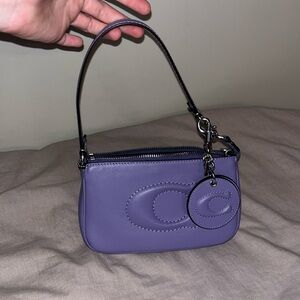 Purple Coach Mini bag w mirror accessory - authentic